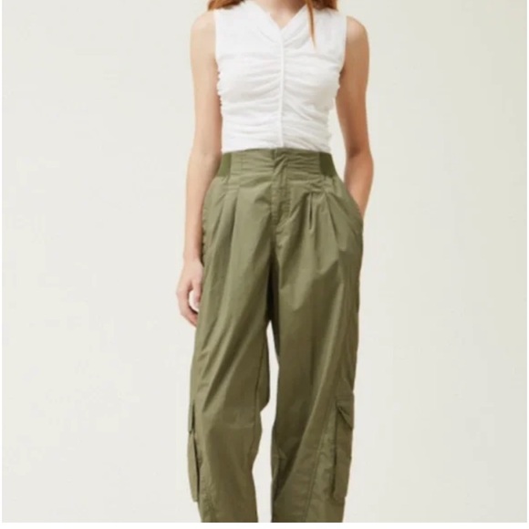 grade & gather Pants - 🎄3 for $25🎄 Grade & Gather Poplin Barrel Leg Cargo Pants